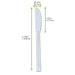 Coltello in plastica PS trasparente «Firstclass» - 19,2 cm - 500 unità - dimensions