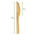 Coltello in bambù - 16 cm - 250 unità - dimensions