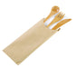Kit posate in bambù 4/1 "Bambi", imballo kraft - 16 cm - 250 unità