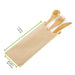 Kit posate in bambù 4/1 "Bambi", imballo kraft - 16 cm - 250 unità - dimensions