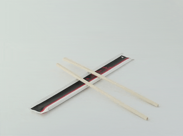 Bacchette in legno imbustate in coppia - 20,3 cm - 2000 unità