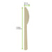 Coltello in bambù "Anji" - 17 cm - 500 unità - dimensions