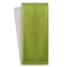 Busta portaposate in carta verde con tovagliolo bianco - 11 cm x 25 cm - 500 unità