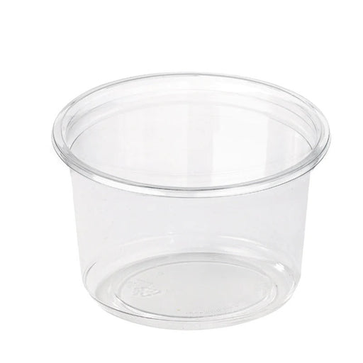 Contenitore "Deli" rotondo in PET trasparente "Éclat" - 360 ml - Ø 11,7 cm - H 6,1 cm - 500 unità