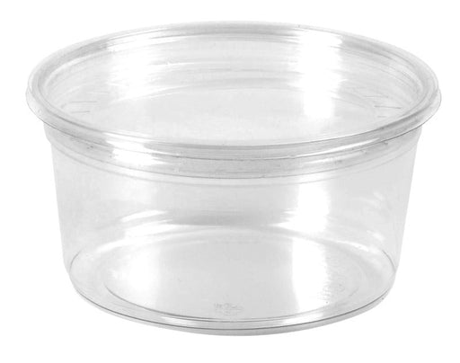 Contenitore "Deli" rotondo in PET trasparente "Éclat" - 525 ml - Ø 11,7 cm - H 7,8 cm - 500 unità
