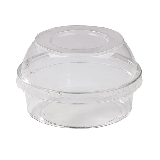 Contenitore "Deli" rotondo in PET trasparente "Éclat" - 250 ml - Ø 11,7 cm - H 4,4 cm - 500 unità