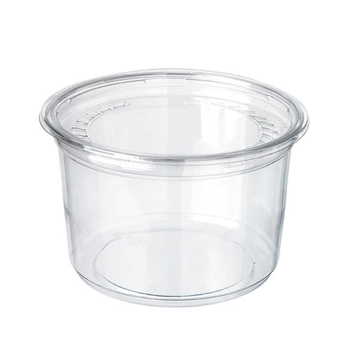 Contenitore "Deli" rotondo in PET trasparente con coperchio a incastro - 700 ml - Ø 11,7 cm - H 10,7 cm - 225 unità