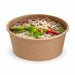 Contenitore "Deli" rotondo in cartone kraft - 480 ml - Ø 11 cm - H 7 cm - 1000 unità