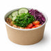 Contenitore "Deli" rotondo in cartone kraft - 600 ml - Ø 11,5 cm - H 8,7 cm - 500 unità