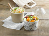 Contenitore "Deli" rotondo in cartone kraft - 700 ml - Ø 11,4 cm - H 9,8 cm - 500 unità