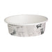 Contenitore "Deli" rotondo in cartone con decoro Giornale - 360 ml - Ø 11,4 cm - H 5,4 cm - 500 unità