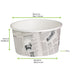 Contenitore "Deli" rotondo in cartone con decoro Giornale - 600 ml - Ø 11,4 cm - H 8,7 cm - 500 unità - dimensions