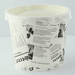 Contenitore "Deli" rotondo in cartone con decoro Giornale - 650 ml - Ø 11,4 cm - H 9,9 cm - 500 unità