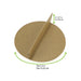 Divisorio a 2 scomparti in cartone marrone - Ø 13,3 cm - H 3,7 cm - 360 unità - dimensions