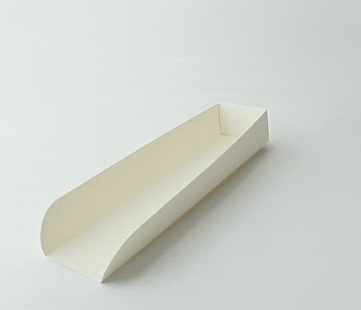 Supporto per hot dog in cartone bianco - 25 cm x 5,5 cm x 3,5 cm - 1000 unità