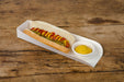 Supporto per hot dog in cartone bianco - 25 cm x 5,5 cm x 3,5 cm - 1000 unità