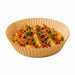 Cestino per frittura rotondo senza fori in carta kraft 40 g/m² - Ø 20 cm - H 4,5 cm - 2400 unità