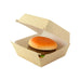 Scatola per hamburger in cartone kraft marrone - 11 cm x 10 cm x 8 cm - 300 unità