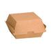 Scatola per hamburger in cartone kraft marrone - 11 cm x 10 cm x 8 cm - 300 unità