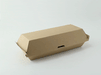 Scatola per hot dog in cartone kraft marrone microonda - 25 cm x 10,7 cm x 7 cm - 200 unità