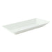 Piatto rettangolare bianco in polpa di cellulosa "Eco-Design" - 500 ml - 26 cm x 13 cm - 500 unità