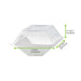 Coperchio in PET trasparente - 13,2 cm x 8,8 cm x 3,3 cm - Compatibile con 210ECOD137, 210ECOD139 - 100 unità