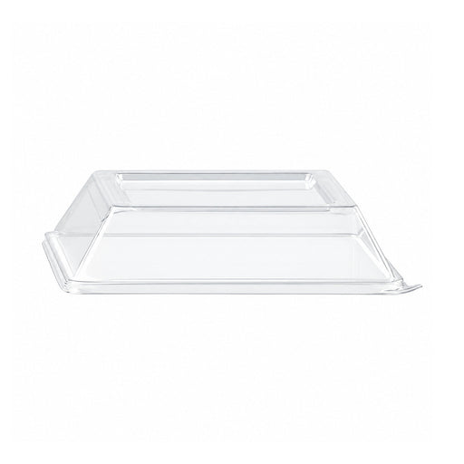 Coperchio in PET trasparente - 13,2 cm x 13,2 cm x 3,1 cm - Compatibile con 210ECOD1314 - 100 unità