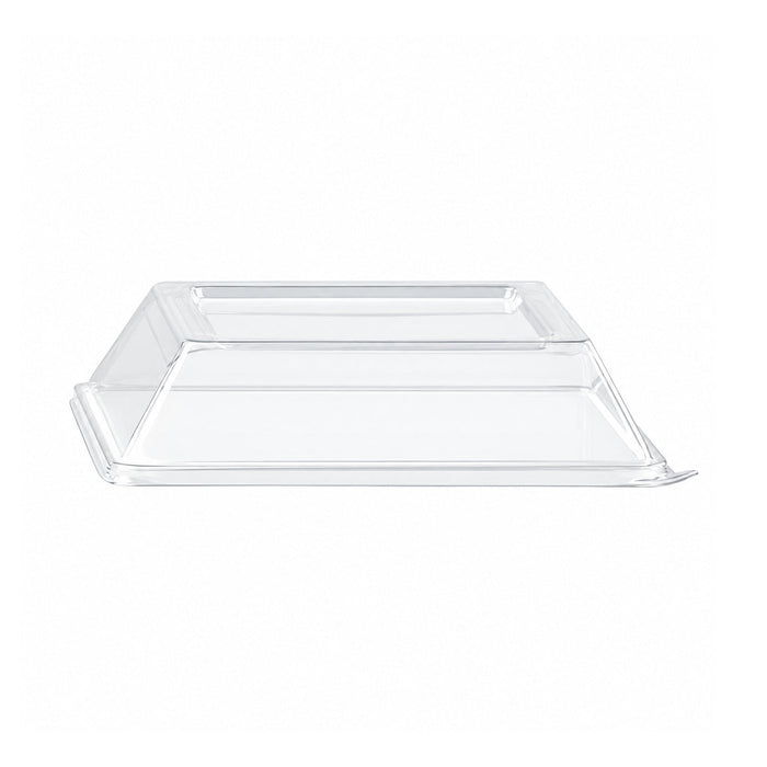 Coperchio in PET trasparente - 13,2 cm x 13,2 cm x 3,1 cm - Compatibile con 210ECOD1314 - 100 unità