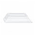 Coperchio in PET trasparente - 13,2 cm x 13,2 cm x 3,1 cm - Compatibile con 210ECOD1314 - 100 unità