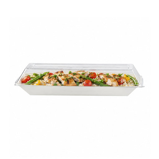 Coperchio in PET trasparente - 26,2 cm x 13,2 cm x 3,3 cm - Compatibile con 210ECOD2614, 210ECOD2614F - 100 unità