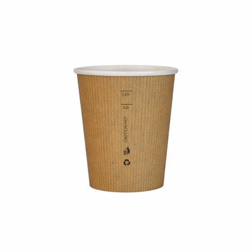 Bicchiere in cartone con PLA "Nature Cup" - 230 ml - Ø 8 cm - H 9,2 cm - 1000 unità