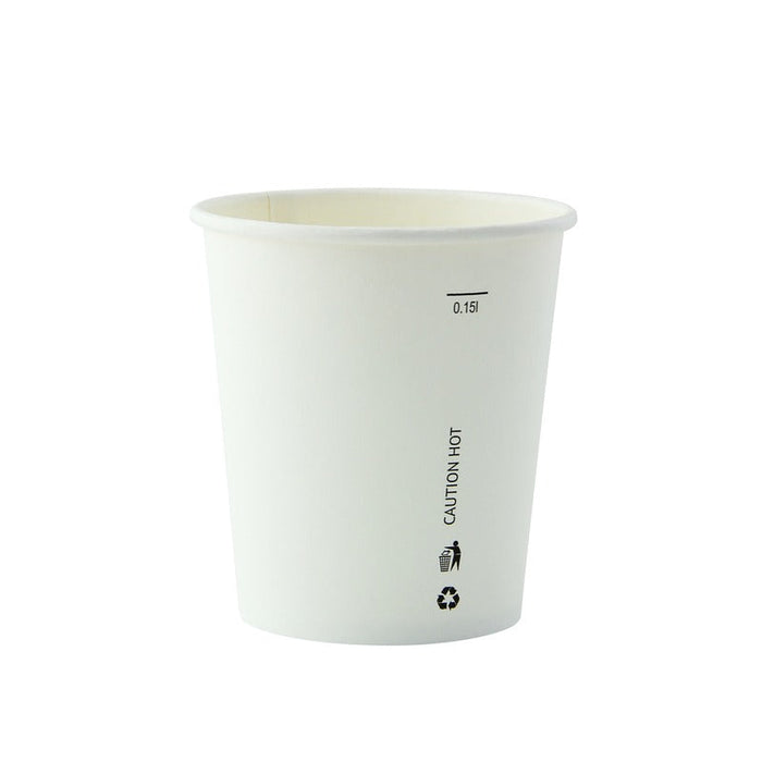 Bicchiere in cartone bianco "AirCup" - 180 ml - Ø 7,3 cm - H 7,9 cm - 1000 unità