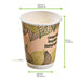 Bicchiere in cartone a doppia parete con PLA - 470 ml - Ø 9 cm - H 13,7 cm - 500 unità