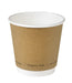 Bicchiere in cartone a doppia parete kraft senza plastica - 300 ml - Ø 9 cm - H 8,6 cm - 500 unità