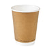 Bicchiere in cartone a doppia parete kraft senza plastica - 350 ml - Ø 9 cm - H 11 cm - 500 unità