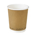 Bicchiere in cartone a doppia parete kraft senza plastica - 230 ml - Ø 8 cm - H 9,2 cm - 500 unità