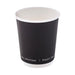 Bicchiere in cartone a doppia parete nero senza plastica - 230 ml - Ø 8 cm - H 9,2 cm - 500 unità