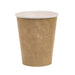 Bicchiere in cartone "Havane" bianco con stampa kraft - 230 ml - Ø 8 cm - H 8,9 cm - 1000 unità