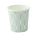 Bicchiere in cartone con decoro "Leaf" - 120 ml - Ø 6,2 cm - H 6,2 cm - 1000 unità
