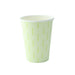 Bicchiere in cartone con decoro "Leaf" - 180 ml - Ø 7,4 cm - H 7,9 cm - 1000 unità
