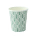 Bicchiere in cartone con decoro "Leaf" - 230 ml - Ø 8 cm - H 9,2 cm - 1000 unità