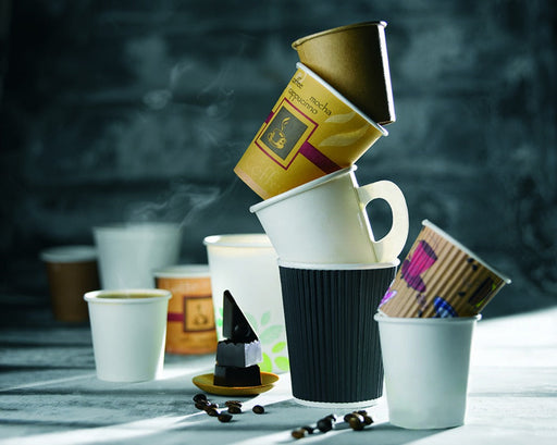 Bicchiere in cartone con PLA "Nature Cup" - 450 ml - Ø 9 cm - H 11 cm - 1000 unità