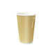 Bicchiere in cartone a doppia parete beige "Rippley" - 470 ml - Ø 9 cm - H 13,6 cm - 500 unità