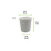 Bicchiere in cartone verde acqua per distributore automatico con decoro "Tokyo" - 120 ml - Ø 6,2 cm - H 6 cm - 3000 unità - dimensions