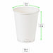 Bicchiere in cartone bianco senza plastica "Eden" - 350 ml - Ø 9 cm - H 11 cm - 1000 unità - dimensions