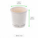 Bicchiere in cartone bianco senza plastica "Eden" - 120 ml - Ø 6,2 cm - H 6,2 cm - 1000 unità - dimensions