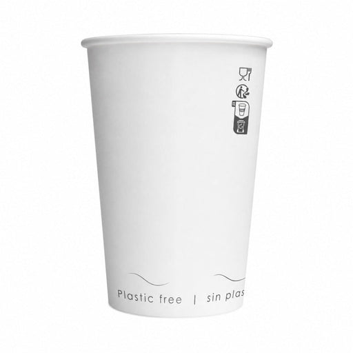 Bicchiere in cartone bianco senza plastica "Eden" - 180 ml - Ø 7,4 cm - H 7,9 cm - 1000 unità
