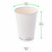 Bicchiere in cartone bianco senza plastica "Eden" - 180 ml - Ø 7,4 cm - H 7,9 cm - 1000 unità - dimensions