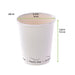 Bicchiere in cartone bianco senza plastica "Eden" - 230 ml - Ø 8 cm - H 9,2 cm - 1000 unità - dimensions