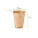 Bicchiere in cartone kraft senza plastica "Zen" - 350 ml - Ø 9 cm - H 11 cm - 1000 unità - dimensions